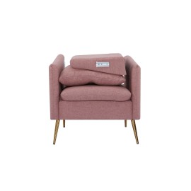 Rina Blush Fabric Armchair