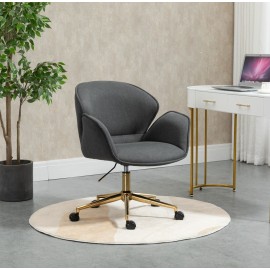 Power Office Chair with Gold Legs