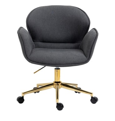 Power Office Chair with Gold Legs