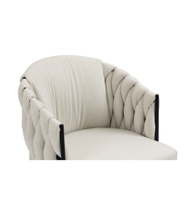 Taniya Fabric Dining Chair with Black Legs (Set of 2)