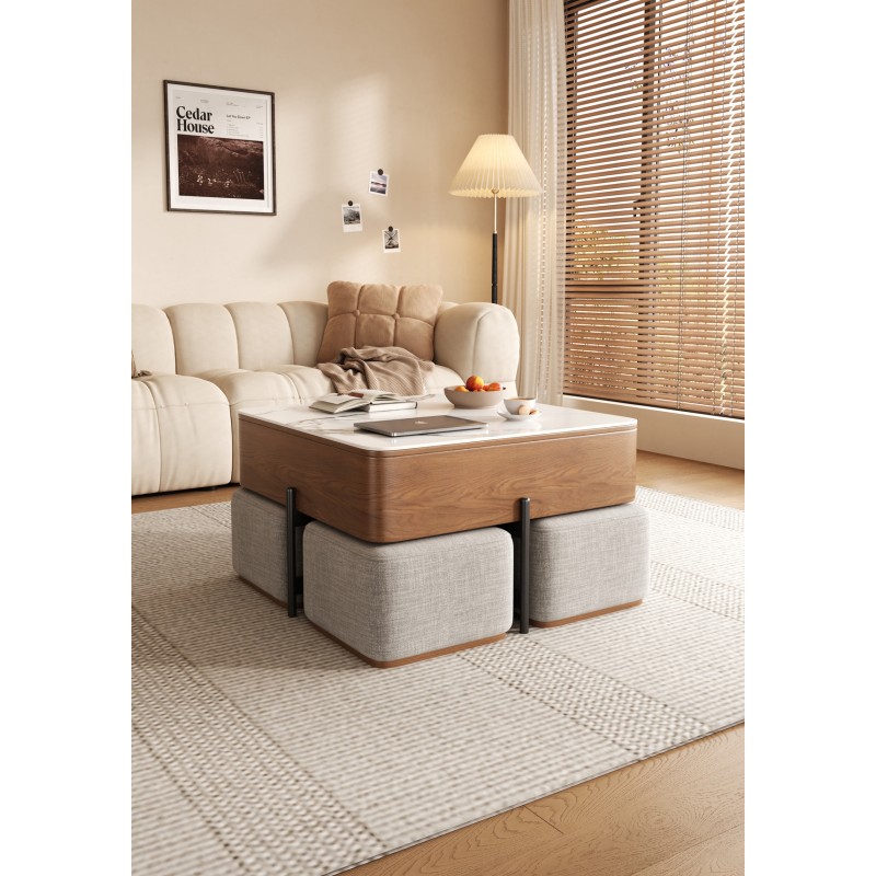Annabelle Coffee Table Set with 4 Seats