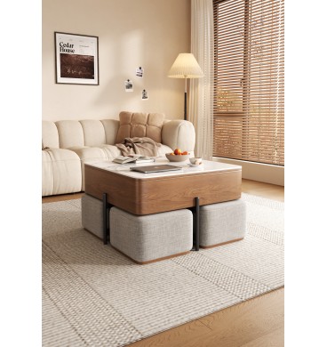 Annabelle Coffee Table Set with 4 Seats