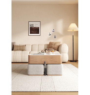 Annabelle Coffee Table Set with 4 Seats