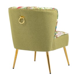 Red Parrots on Green Tropical Forest Chair v2