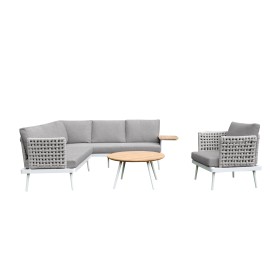 Casey 4-Piece Outdoor Lounge Set - Grey