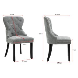 Mia Chenille Dining Side Chair, Set of 2