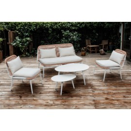 Bennie 5-Piece Outdoor Lounge Set - Cream