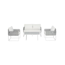 Howard 4-Piece Outdoor Lounge Set - Grey