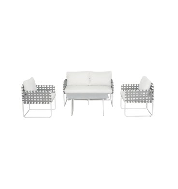 Howard 4-Piece Outdoor Lounge Set - Grey