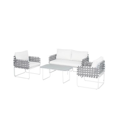 Howard 4-Piece Outdoor Lounge Set - Grey
