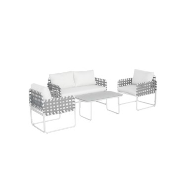 Howard 4-Piece Outdoor Lounge Set - Grey