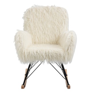 Flo Faux Feather Rocking Chair