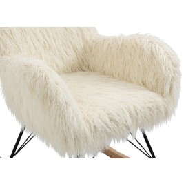 Flo Faux Feather Rocking Chair